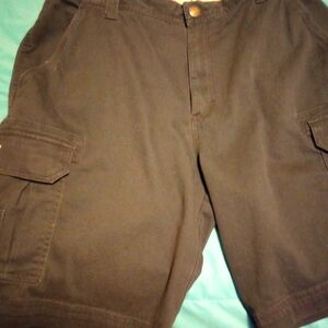 Redhead Mens Cargo Shorts Black Size 36